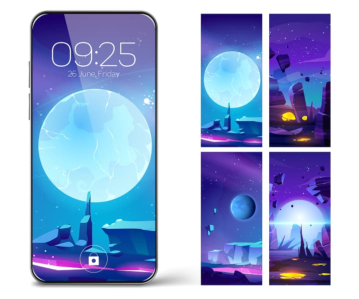 Screen Illustrations design